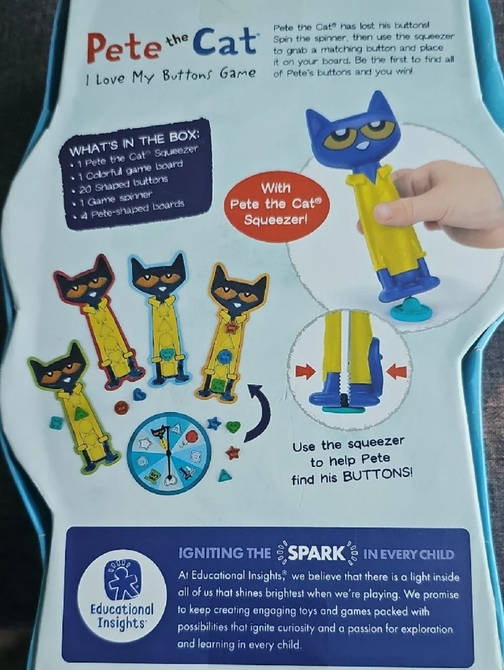 Pete the Cat I Love My Buttons Game 3 Book Set Educational Boy Girl Toddler